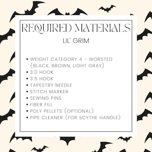 Crochet Grim Reaper Pattern | Halloween Amigurumi, Fall Decor, Boo Basket Gift, Shelf Sitter image 3