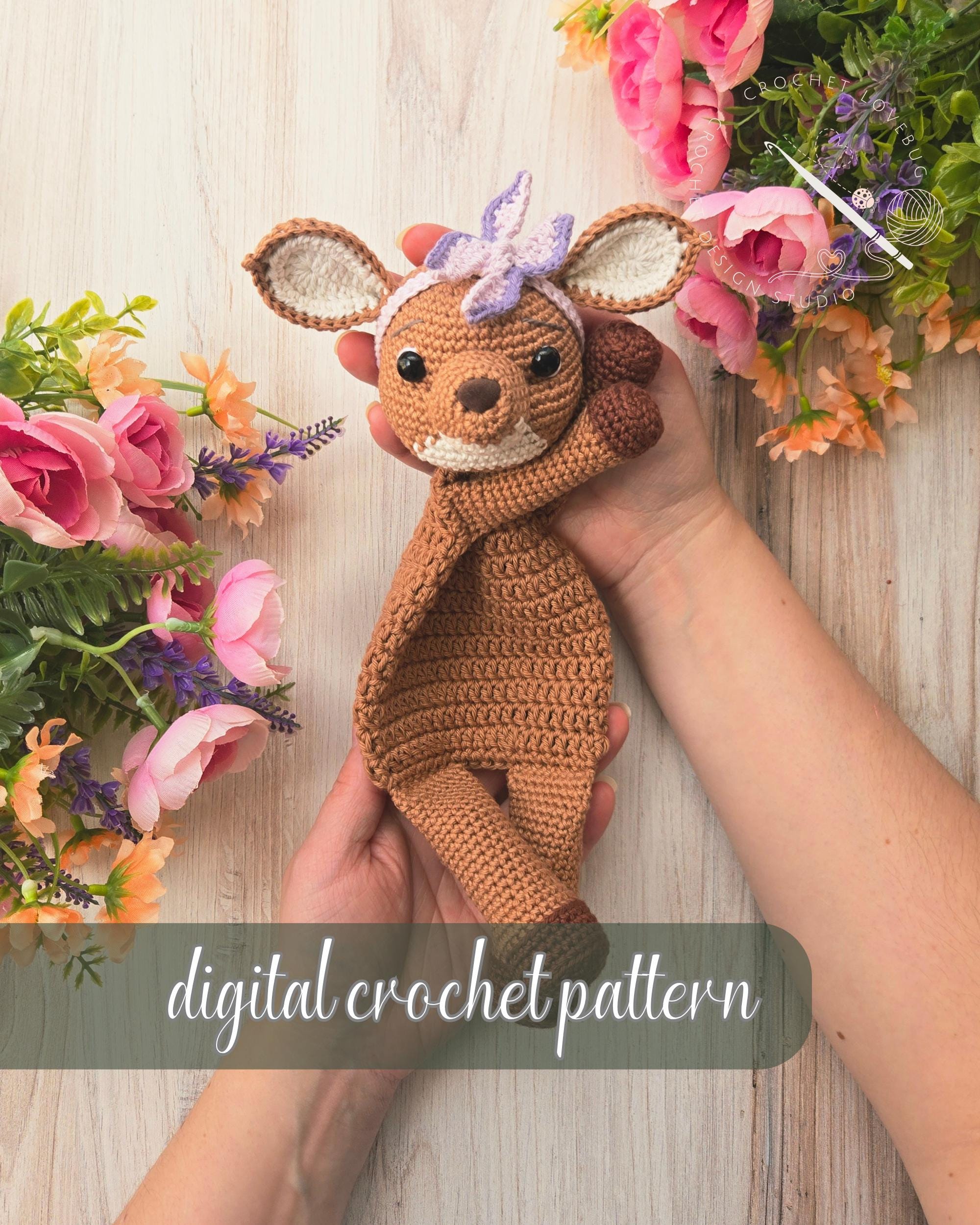 30 Deer Crochet Patterns for Woodland, Holiday, and Amigurumi Projects 26 Florette Fawn Lovey