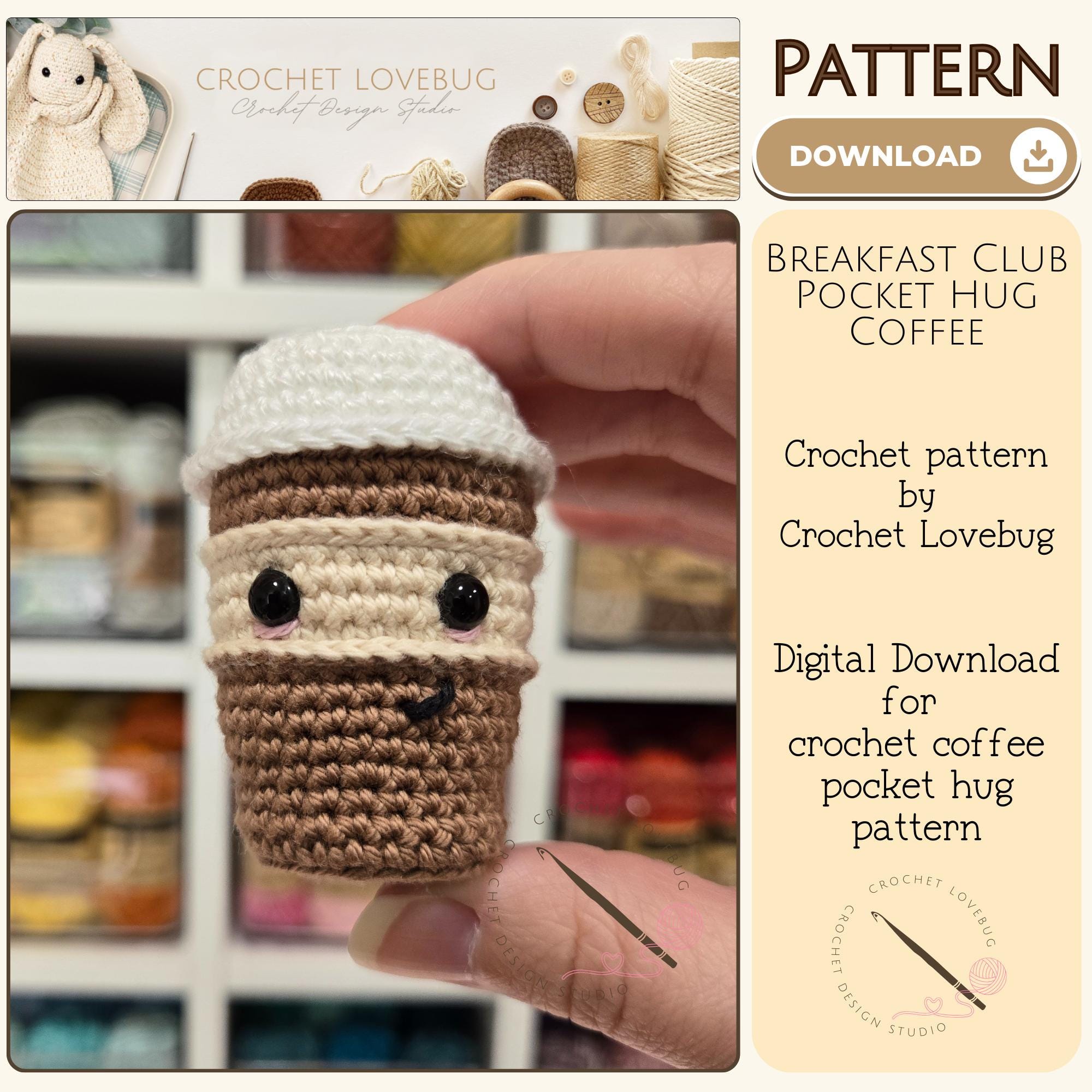 Lien miniature*Coffee time set*handmade （Crochet Coffee Pattern 