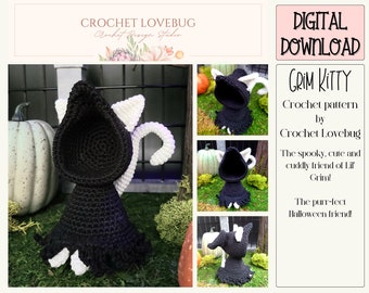 Crochet Pattern | Grim Kitty