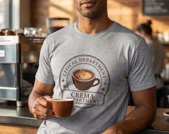 Crema Department Tee Graphic T-Shirt, Coffee Cycling Tech Tee