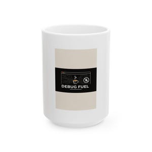 Debug Fuel Ceramic Mug, Cycling Coffee Cup, Tech Espresso Gift image 4