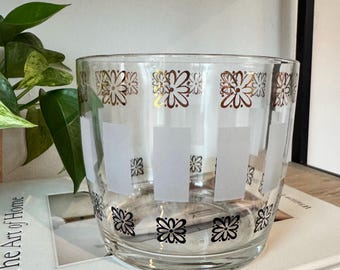 Secchiello per il ghiaccio vintage Lancaster Colony anni '60 / Accessori da bar di metà secolo / Decorazioni retrò per l'intrattenimento