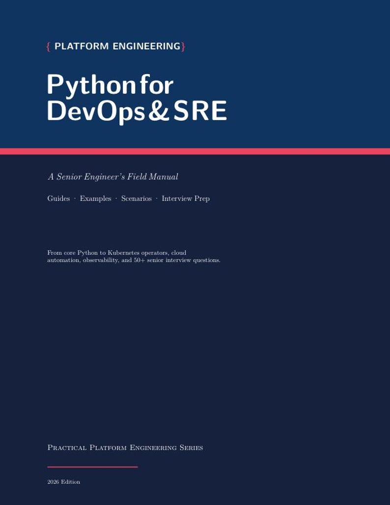 Python for DevOps & SRE — A Senior Engineer's Field Manual(2026) image 1