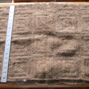 Warm, Crocheted Lap Blanket - 100% Handspun Camel Hair  -  measures  appr. 38" long and 27" wide - FREE shipping in US only!!