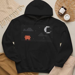 Claude Code Night | Pixel Art T-Shirt, Sweatshirt, or Hoodie