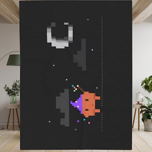 Claude Code Wizard Blanket | Alien Abduction Coder Throw | Free Ship