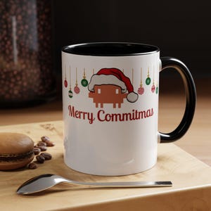 Merry Commitmas Mug, Git Commit Programmer Coffee Cup, Funny Software Engineer Gift image 3