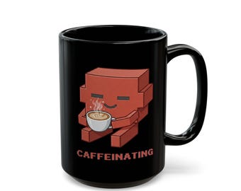 Funny Caffeinating Mug, Programmer Coffee Cup, Claude Code Gift, Tech Nerd Office (11oz 15oz)