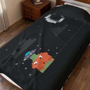 Claude Code UFO Blanket | Alien Abduction Coder Throw
