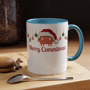Merry Commitmas Mug, Git Commit Programmer Coffee Cup, Funny Software Engineer Gift image 5