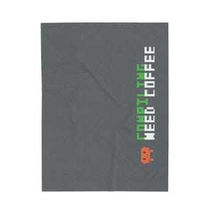 Claude Code Coffee Blanket | Programmer Desk Setup Throw | Free Ship