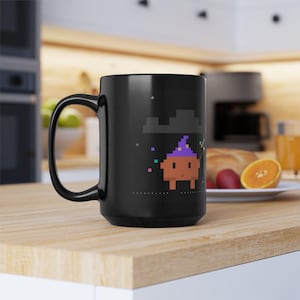 Wizard Coding Mug | Pixel Art Programmer Coffee Cup (11oz or 15oz)