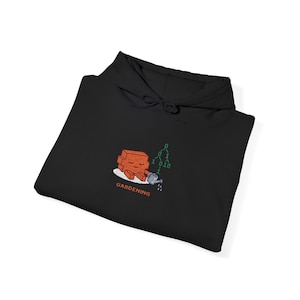Embroidered Claude Code Clawd Hoodie Sweatshirt, Gardening Binary Tree Code Tech Gift, Embroidered Developer Sweater, Computer Geek Gift