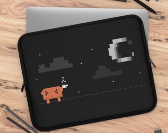 Retro ANSI Claude Code CLI Laptop Sleeve, Pixel Art Clawd Protective Computer Case, AI Developer Gift, Programmer Laptop Bag