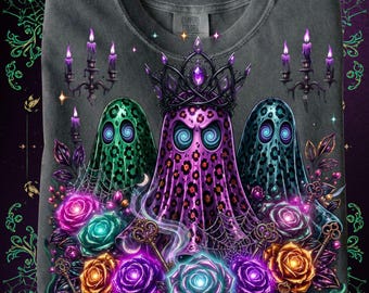Preppy Stay Spooky PNG, Kleurrijk spookontwerp voor Halloween, Coquette spookjes met stippen, Leuk herfstshirt met sublimatieprint, Neon spook PNG,