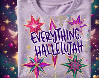 Alles Hallelujah Png Svg, Trendy Christelijk Grafisch Ontwerp, Retro Christelijke DTF Print, Jezus Geloof Png, Mama png, Trendy Preppy png