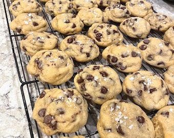 Sourdough Salted Chocolate Chip Cookies