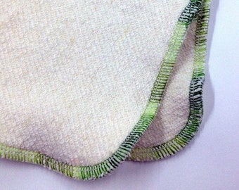 Lavettes en chanvre - 6,5 x 6,5 pouces - Lavette anti-moisissure et anti-odeur - chanvre/coton ou chanvre/bambou - couleur des bords au choix