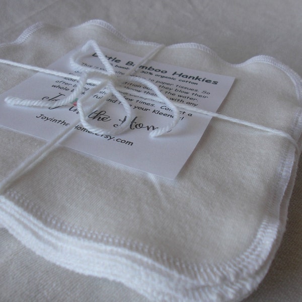 Miękkie, organiczne chusteczki bambusowe - dwuwarstwowe, miękkie, chłonne chusteczki do koszulek - chusteczki bambusowe i bawełniane - personalizowany haft dodatkowo płatny