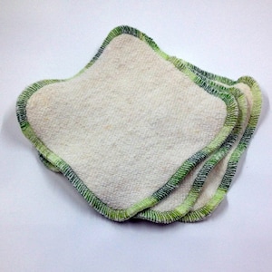 5x5 organic hemp dishcloths - washable reusable sponge - Anti-mildew, no-stink dish rag - hemp/cotton or hemp/bamboo