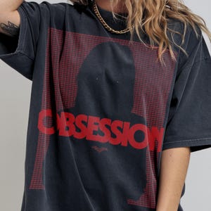 Comfort Colors Obsession Shirt, Graphic Vintage 90s Tee, Creepy Dark Romance Top
