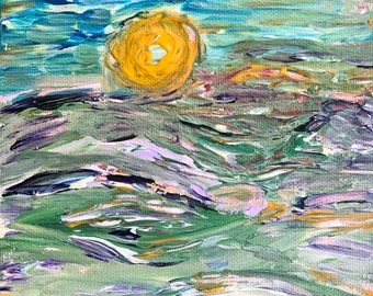 Liquid Sun Original Painting by Amy Drago