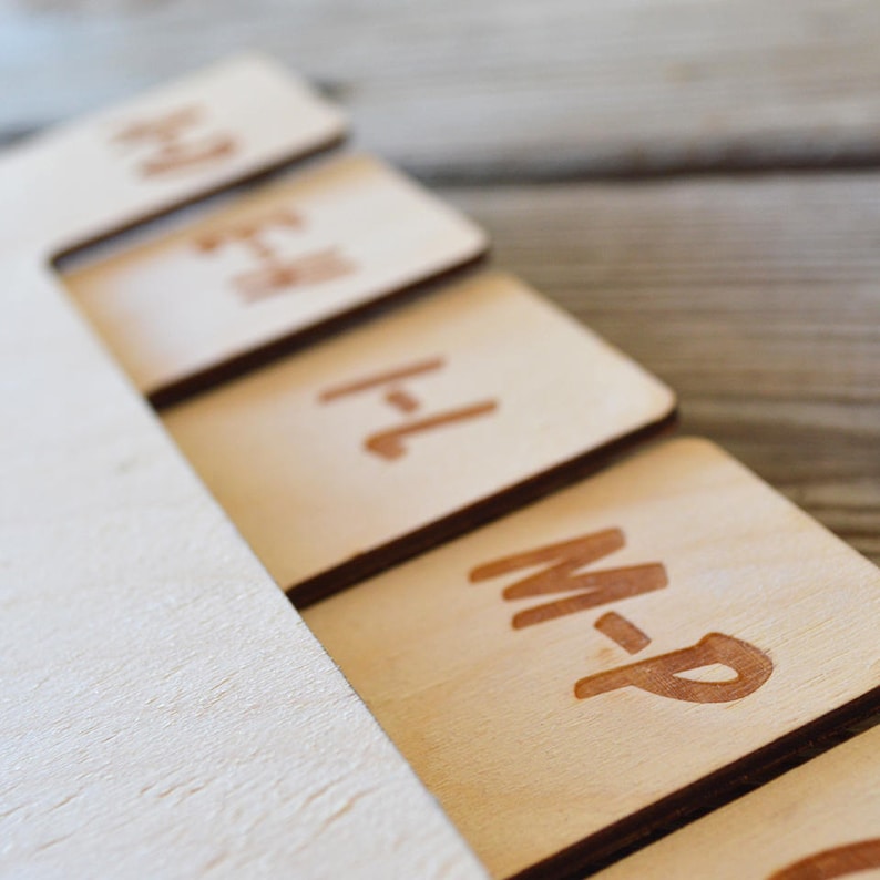 Vertical Tabbed Alphabetical Birch Wood Vinyl Record Dividers Etsy