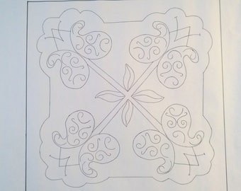 Promise of Renewal Rug Hooking Pattern on Linen - Rug Making - Rug Hooking - Rug Supply