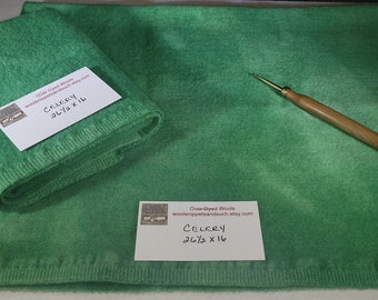 Wool Fabric Fat Quarters - Celery - Rug Making - Rug Hooking - Quilting  - Sewing - Crafting - Doll Making - Applique work