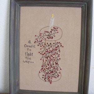 Lighting the Way - Stitchery -  Paper Pattern