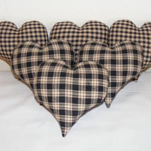 Homespun Heart Bowl Fillers - Made to Order - Bowl Fillers - Ornaments - Home Decor - Farmhouse Decor- Valentine Hearts - Home Accents