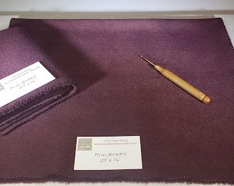 Wool Fabric Fat Quarter - Mulberry - Rug Making - Rug Hooking - Quilting  - Sewing - Crafting - Doll Making - Applique work