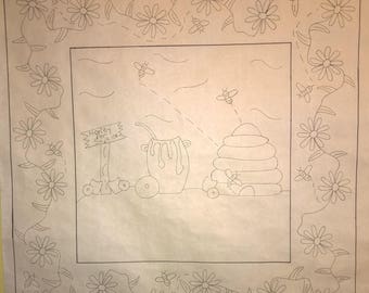 Honey for Sale - Rug Hooking Pattern - Rug Hooking - Patterns - Wool Hooking Pattern