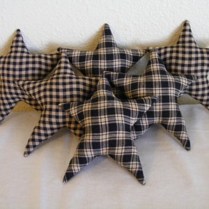 Medium Homespun Stars -  Made to Order - Bowl Fillers- Ornaments - Home Decor - Home Accents - Stars - Christmas - July 4th - Everyday Decor