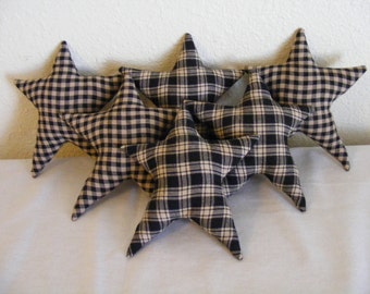 Medium Homespun Stars -  Made to Order - Bowl Fillers- Ornaments - Home Decor - Home Accents - Stars - Christmas - July 4th - Everyday Decor