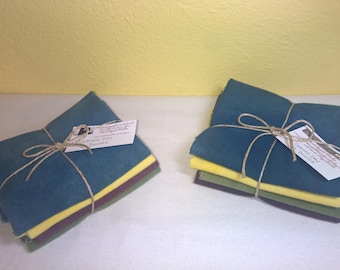 Wool Fabric 1/8 Bundle/Wool Fabric/Rug Hooking/Applique/Quilting/Sewing/Doll Making/Supplies/Over Dyed Wool/Felted Wool/Rug Supplies