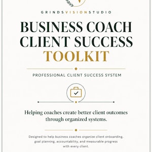 Business Coach Client Success Toolkit (Digital Download)