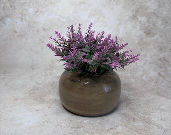 Handmade Stoneware Bud Vase | Rustic Ceramic Vase | Minimalist Home Decor - Ceramicat Siamese Series