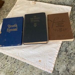 hymnals 3 old