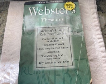 websters thesaurus Taschenbuch vintage