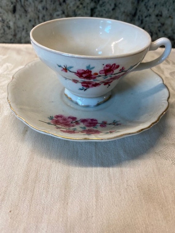 Tea cup and saucer made in japan vintage Etsy