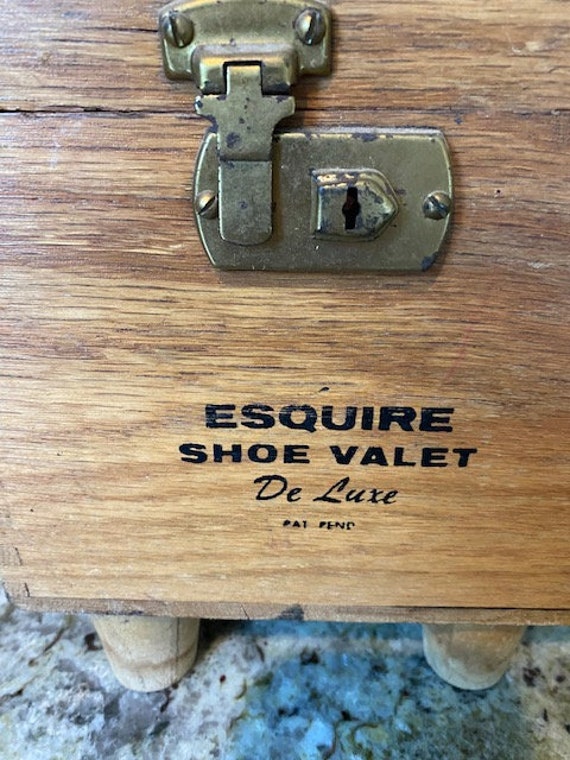 esquire shoe valet.   very old  nice conditon - image 2