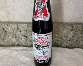 crimson tide collectible coke bottle