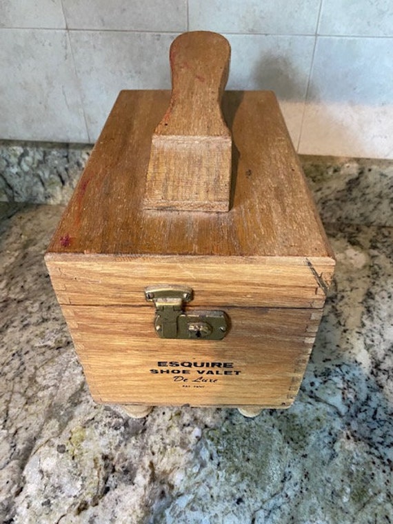 esquire shoe valet.   very old  nice conditon - image 1