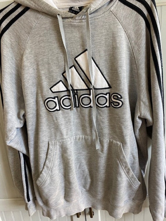 Adidas vintage hoodie size mens medium