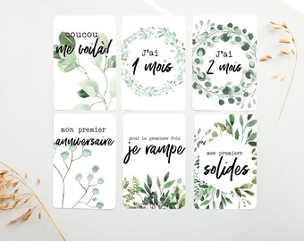 Carte Etape Bebe Etsy
