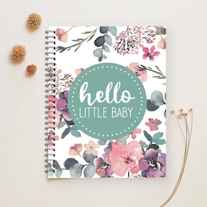Baby book, Baby Girl Journal, Pregnancy Book, Baby Girl Album, New Baby Gift, Baby Shower, Baby Girl Gift, Baby Girl Memory Book,  M101a