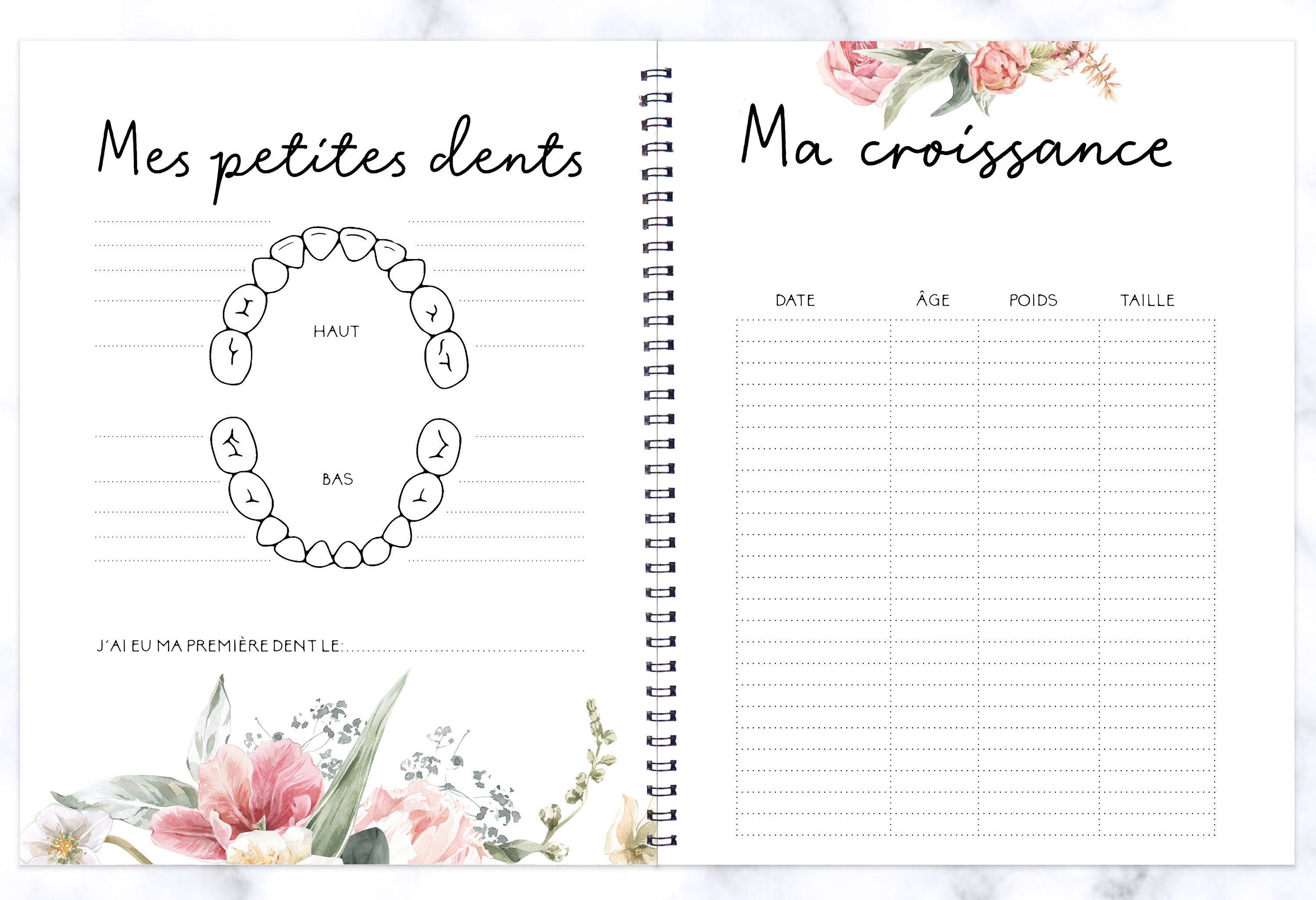 Journal De Bébé Journal De Naissance Livre De Bébé Fille | Etsy