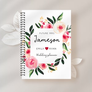 Wedding Planner, Bridal Shower, Wedding Journal, Future Bride Mrs Book, Engagement Gift, Bridal Shower Gift, Wedding Planning Notebook, LW23